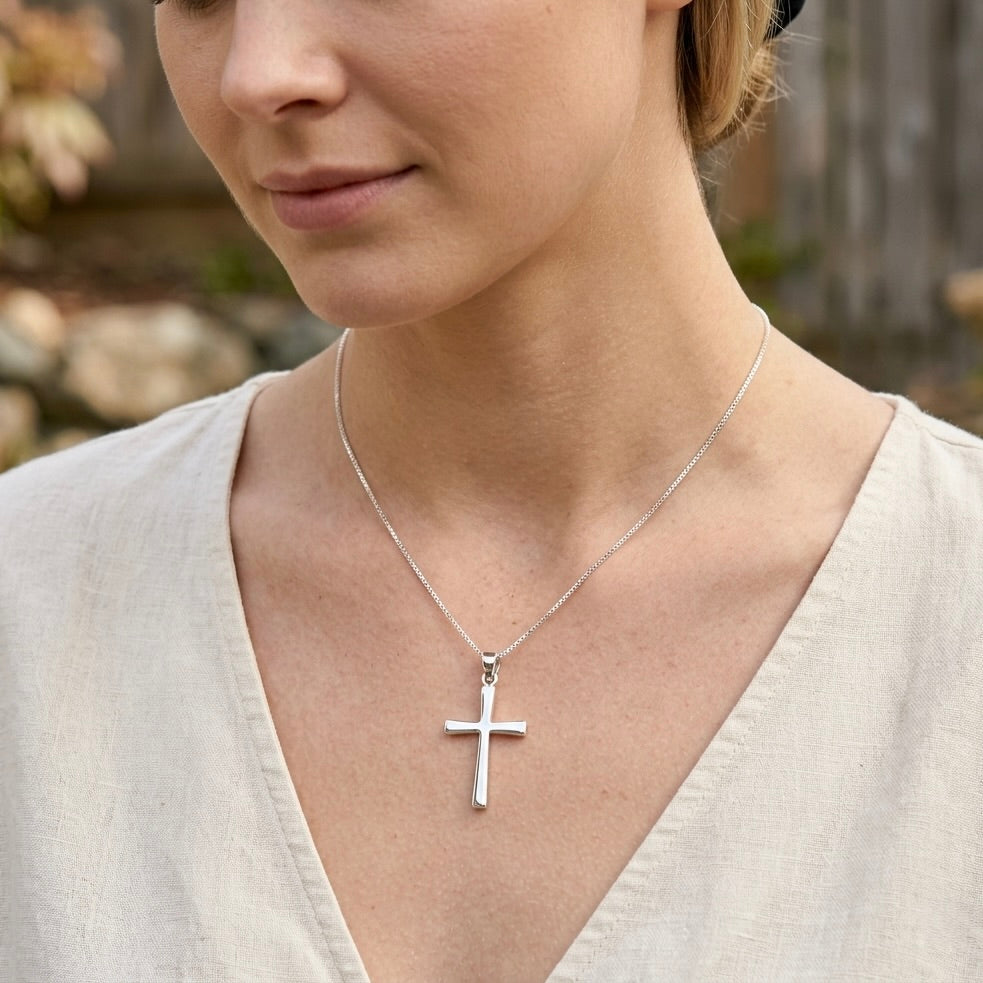 Sterling Silver 925 Cross Pendant "Sentinel"