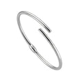 Sterling Silver 925 Minimalist Open Cuff Bracelet "Essentials"