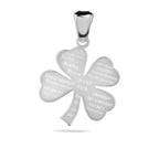 Sterling Silver 925 Four Leaf Clover Pendant "Worldwide Luck"