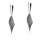 Sterling Silver 925 Dangle Drop Textured Oxidised Earrings "Callison"