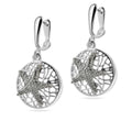 Sterling Silver 925 Starfish Oxidised Dangle Drop Earrings “Sea Breeze”