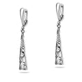 Sterling Silver 925 Filigree Dangle Drop Earrings "Ornate"