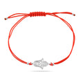 Red String Bracelet with Sterling Silver 925 Hamsa Charm “Blessed Hand”