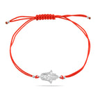 Red String Bracelet with Sterling Silver 925 Hamsa Charm “Blessed Hand”