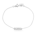 Sterling Silver 925 Chain Bracelet "MAMA"