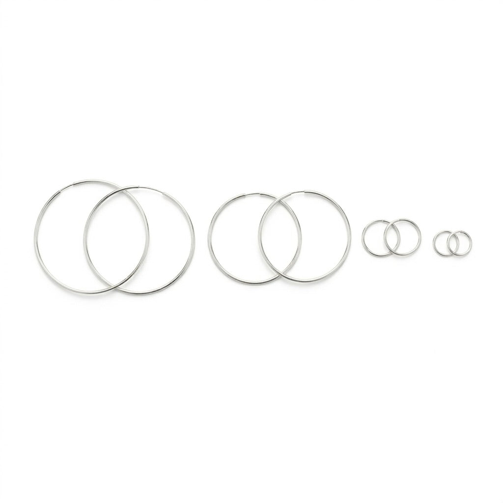 Sterling Silver 925 Hoop Earrings "Simplicity"