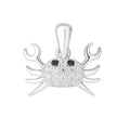 Sterling Silver 925 Crab CZ Pendant "Kani"