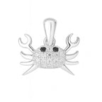 Sterling Silver 925 Crab CZ Pendant "Kani"