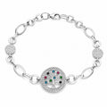 Sterling Silver 925 Tree of Life CZ Charm Chain Bracelet "Genesis"