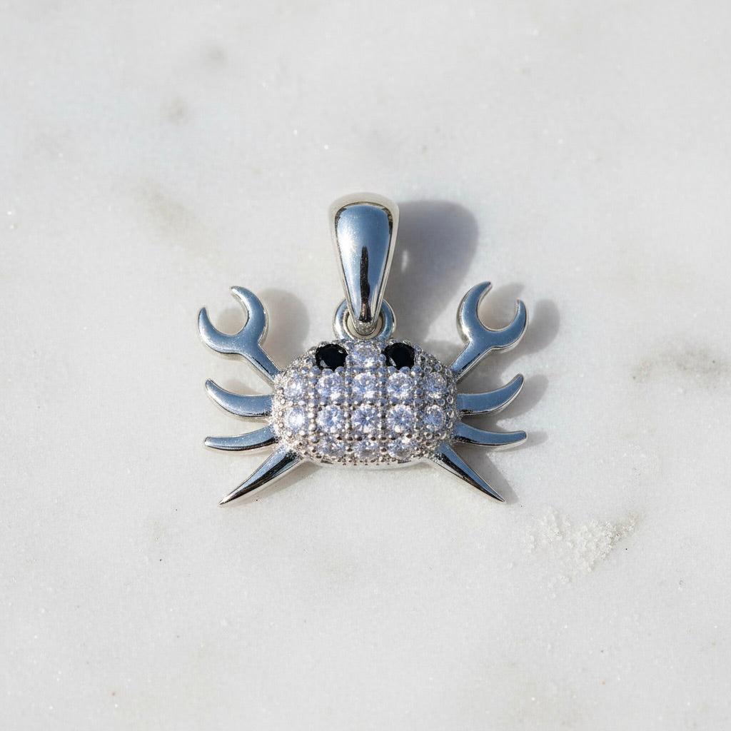 Sterlingsilber 925 Krebs CZ Anhänger „Kani“