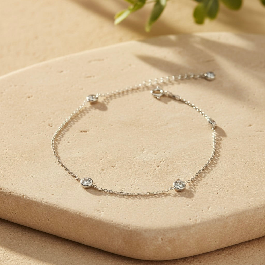Armband "Phoebe" aus 925er Sterlingsilber mit Zirkonia
