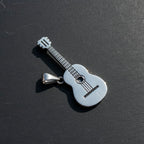 Gitarren-Anhänger aus Sterlingsilber 925, Unisex, „Jimi“