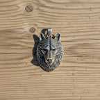 Sterling Silver 925 Wolf Head Pendant "Stark"