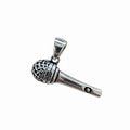 Sterling Silver 925 Microphone Unisex Pendant "Vox Populi"