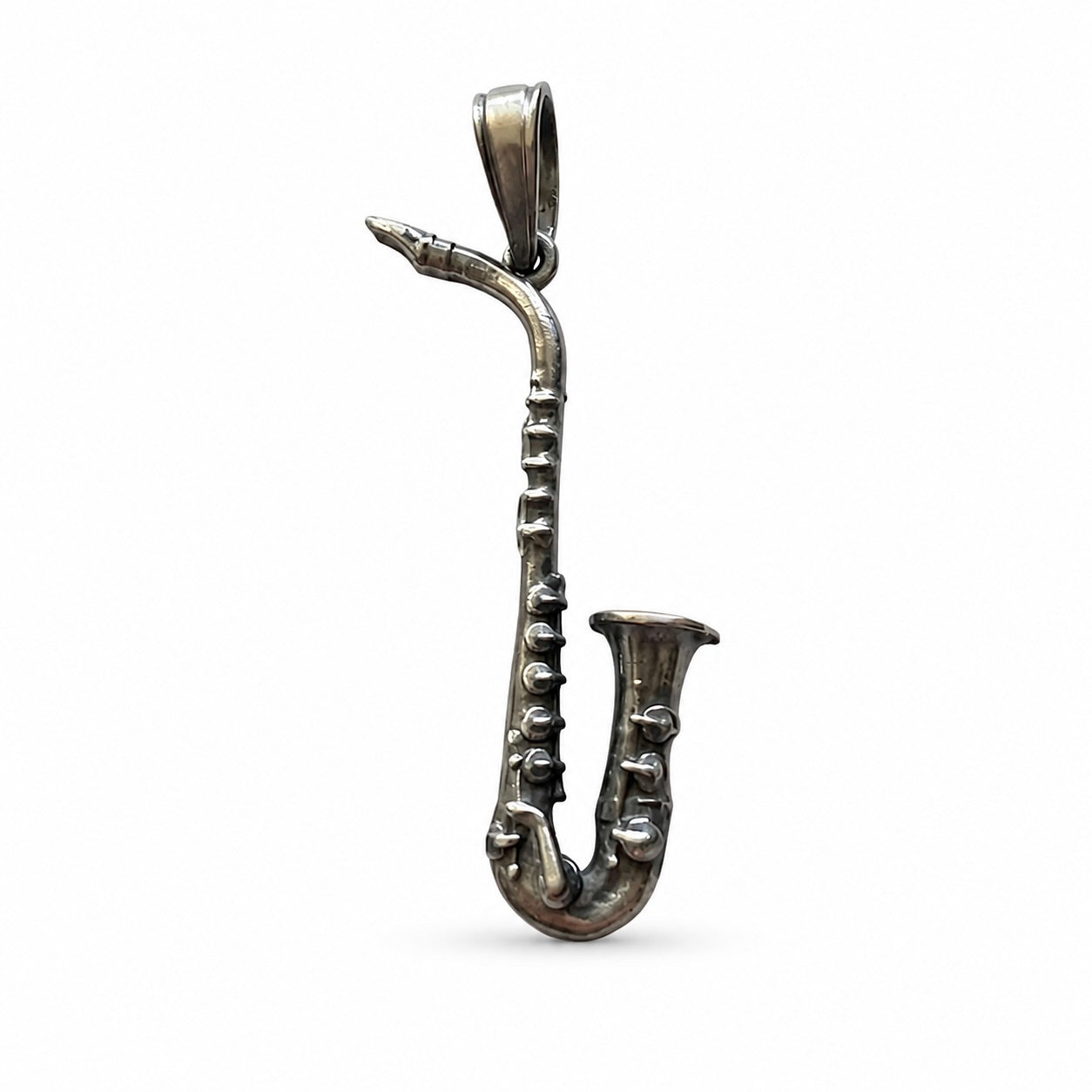 Sterling Silver 925 Saxophone Jazz Pendant "Alto"