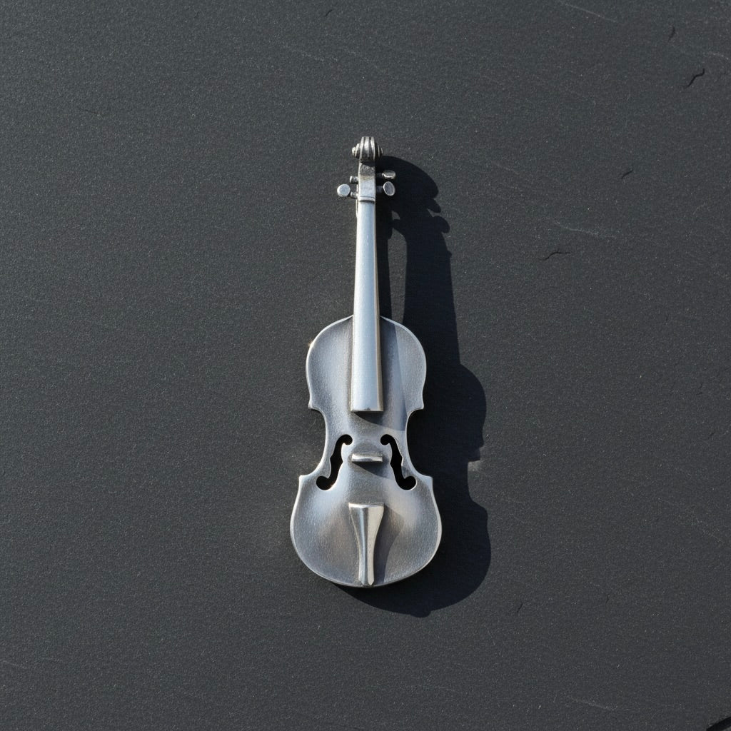 Sterling Silver 925 Violin Pendant "Cremona"