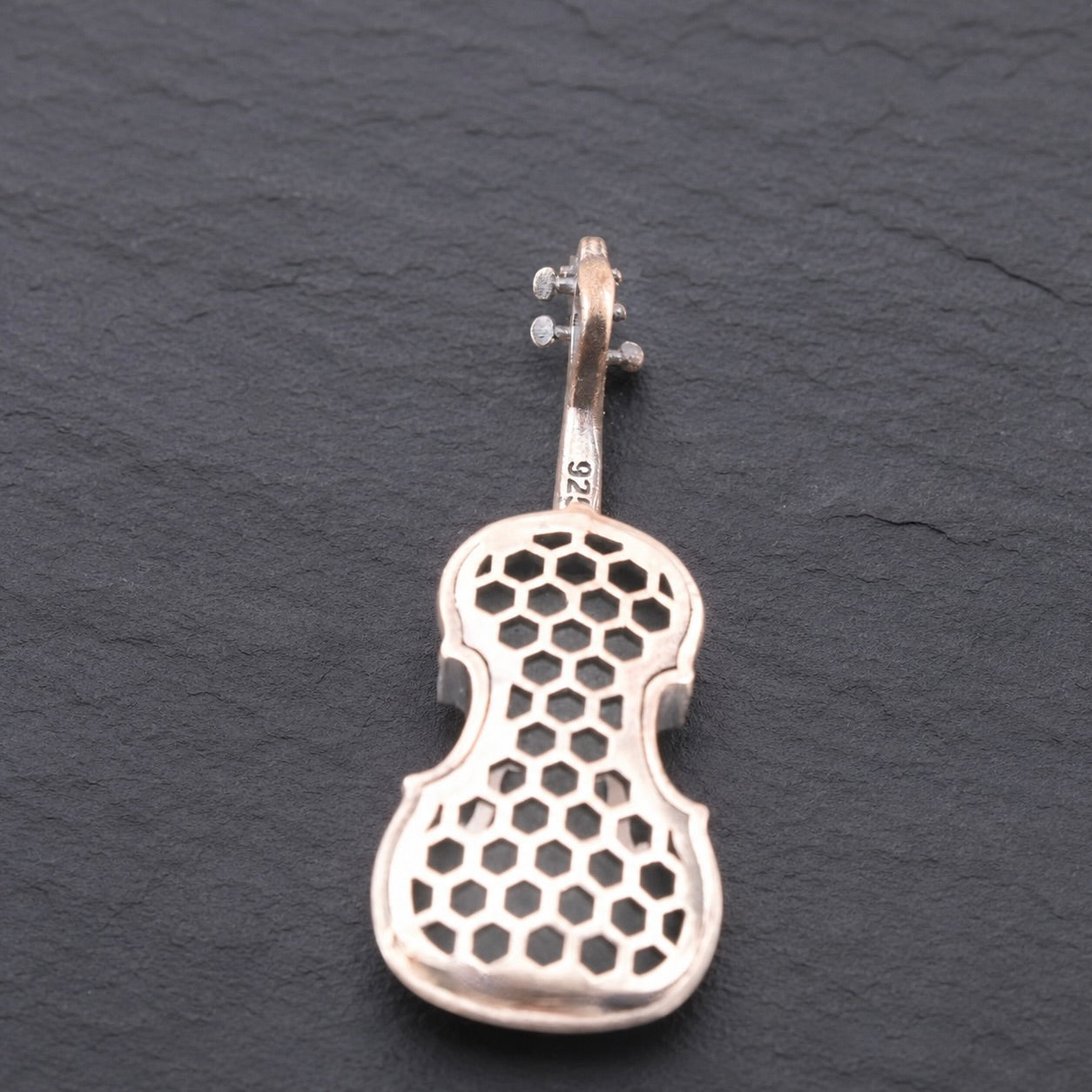 Sterling Silver 925 Violin Pendant "Cremona"
