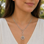 Sterling Silver 925 Tree of Life CZ Chain Necklace "Genesis"