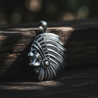 Sterling Silver 925 Native American Pendant "Spirit"