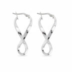 Ohrringe Sterling-Silber 925 Infinity Twist Hoop „Olivia“