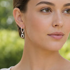 Sterling Silver 925 Infinity Twist Hoop Earrings "Olivia"