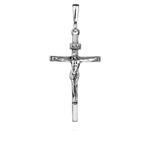 Sterling Silver 925 Crucifix INRI Cross Pendant “Pray"