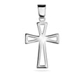 Sterling Silver 925 Open Work Cross Pendant "Airy"