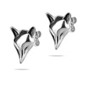 Sterling Silver 925 Fox Stud Earrings "Sorrel"