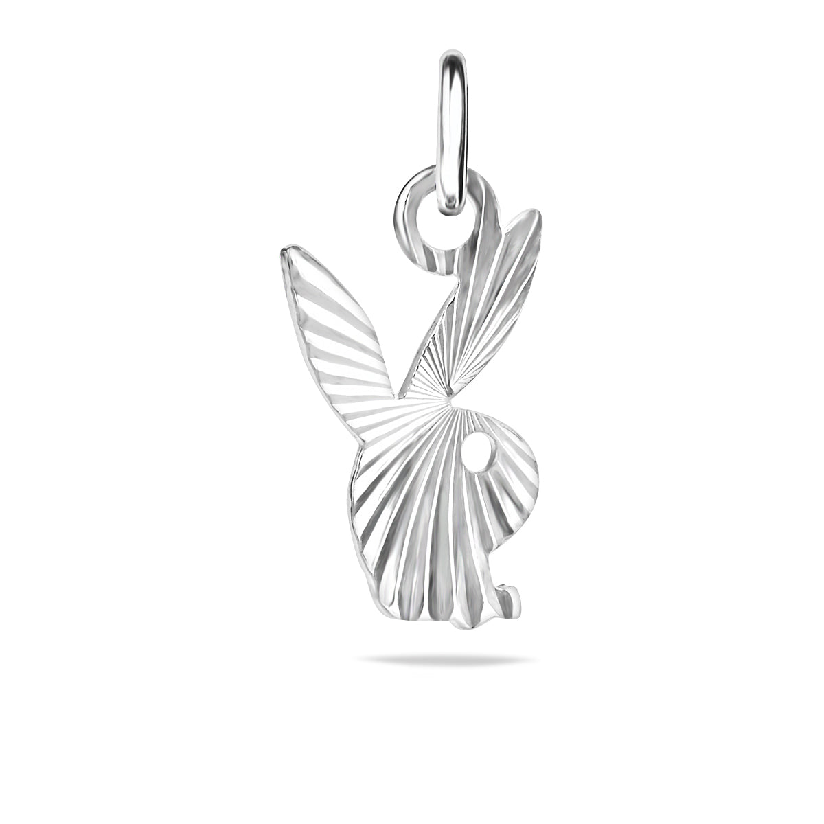 Sterling Silver 925 Bunny Pendant Charm "Naughty Jack"