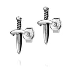 Sterling Silver 925 Sword Stud Earrings “Valour”