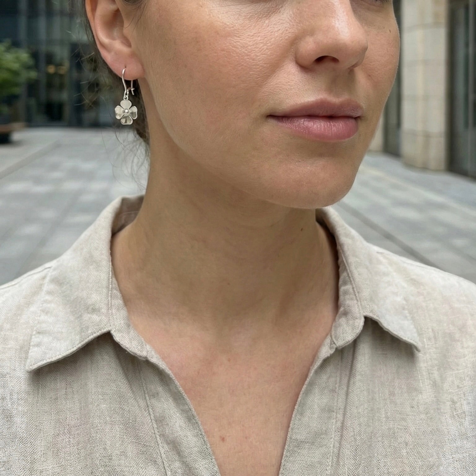 Sterling Silver 925 Clover Earrings "Felicity"