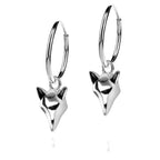Sterling Silver 925 Fox Hoop Earrings “Sorrel”
