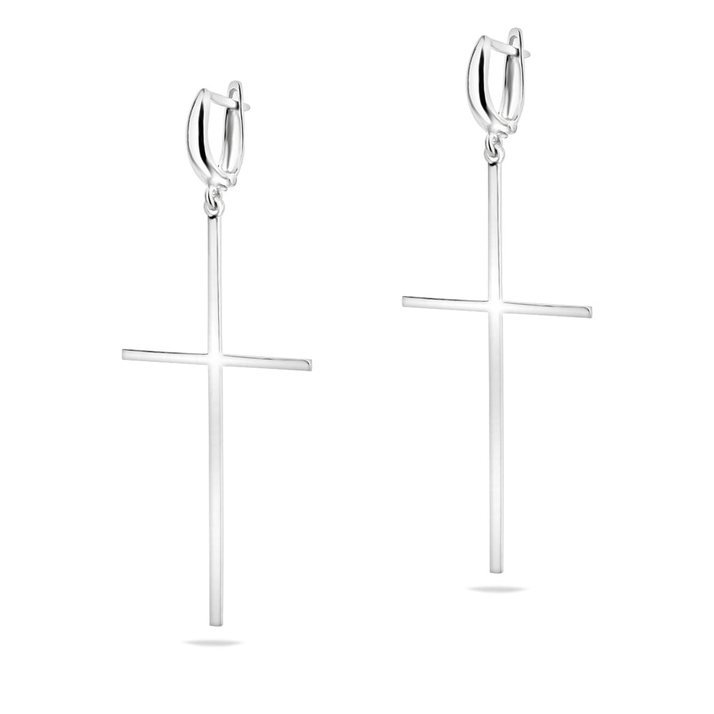 Sterling Silber 925 Kreuz Ohrhänger "Vanessa"