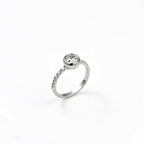Sterling Silver 925 Single Solitaire Stone CZ Ring "Nora"