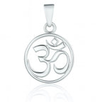 Sterling Silver 925 Om Pendant “Inner Circle”