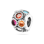Sterling Silver 925 Multicolour Bracelet Bead Charm “Festival Lights”
