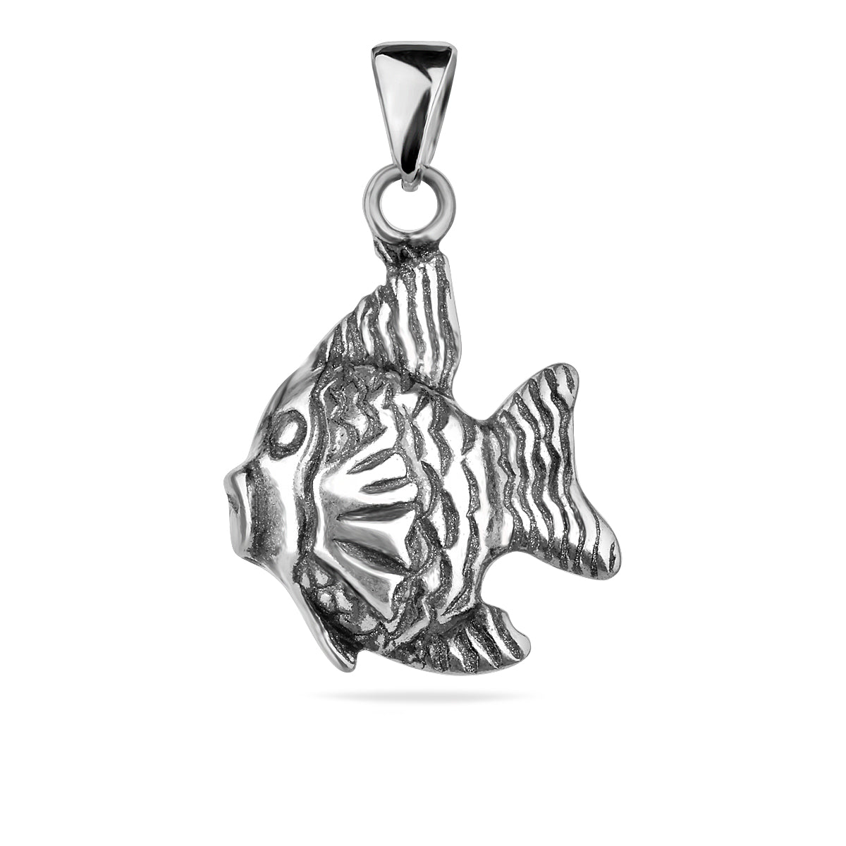 Sterling Silver 925 Fish Pendant "Gorgonian"