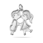 Sterling Silver 925 Pendant "First Kiss"