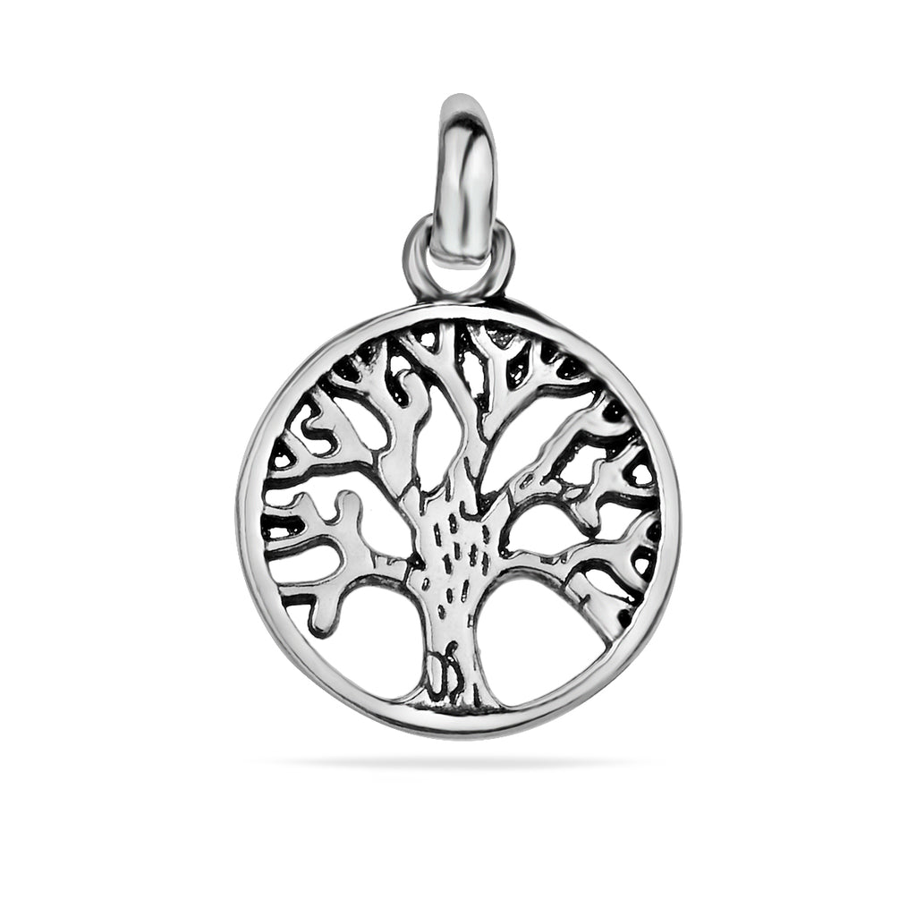 Sterling Silber 925 Kleiner Lebensbaum Anhänger "Harmony"