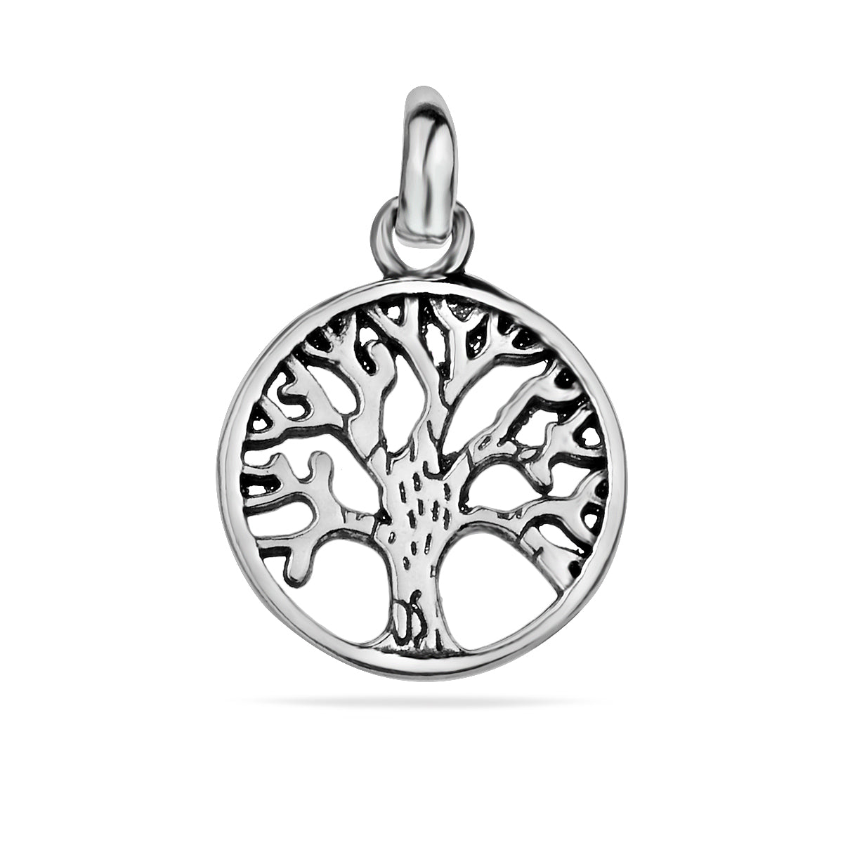 Sterling Silver 925 Small Tree of Life Pendant Charm "Harmony"