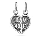 Sterling Silver 925 Heart Pendant "Amor"