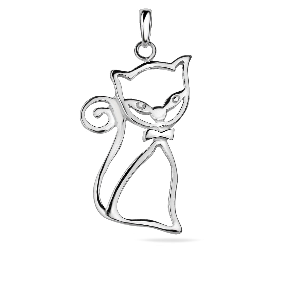 Sterling Silver 925 Cat Pendant "Felix"
