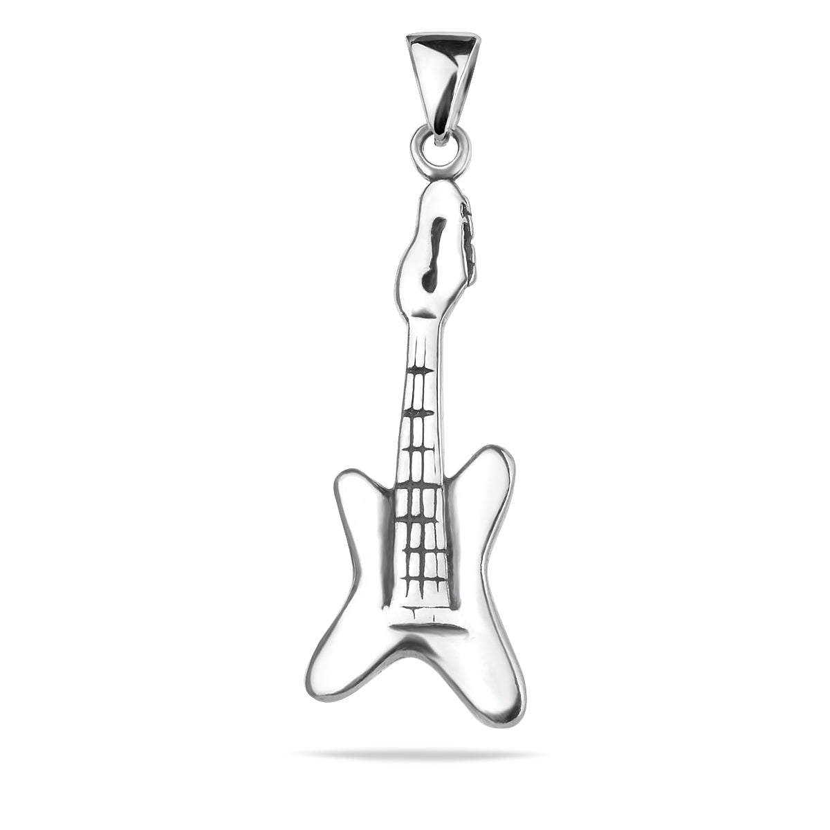Sterling Silver 925 Guitar Unisex Pendant “Rock Star”