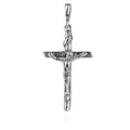 Sterling Silver 925 Cross Crucifix Pendant "Messiah"