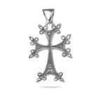 Sterling Silver 925 Ornate Oxidised Cross Pendant “Celtic Grace”