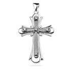 Sterling Silver 925 Cross CZ Pendant "Lit"