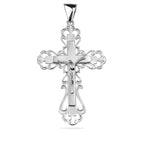 Sterling Silver 925 Cross Crucifix Pendant "Lord"