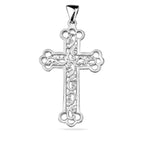 Sterling Silver 925 Cross Pendant "Lace"