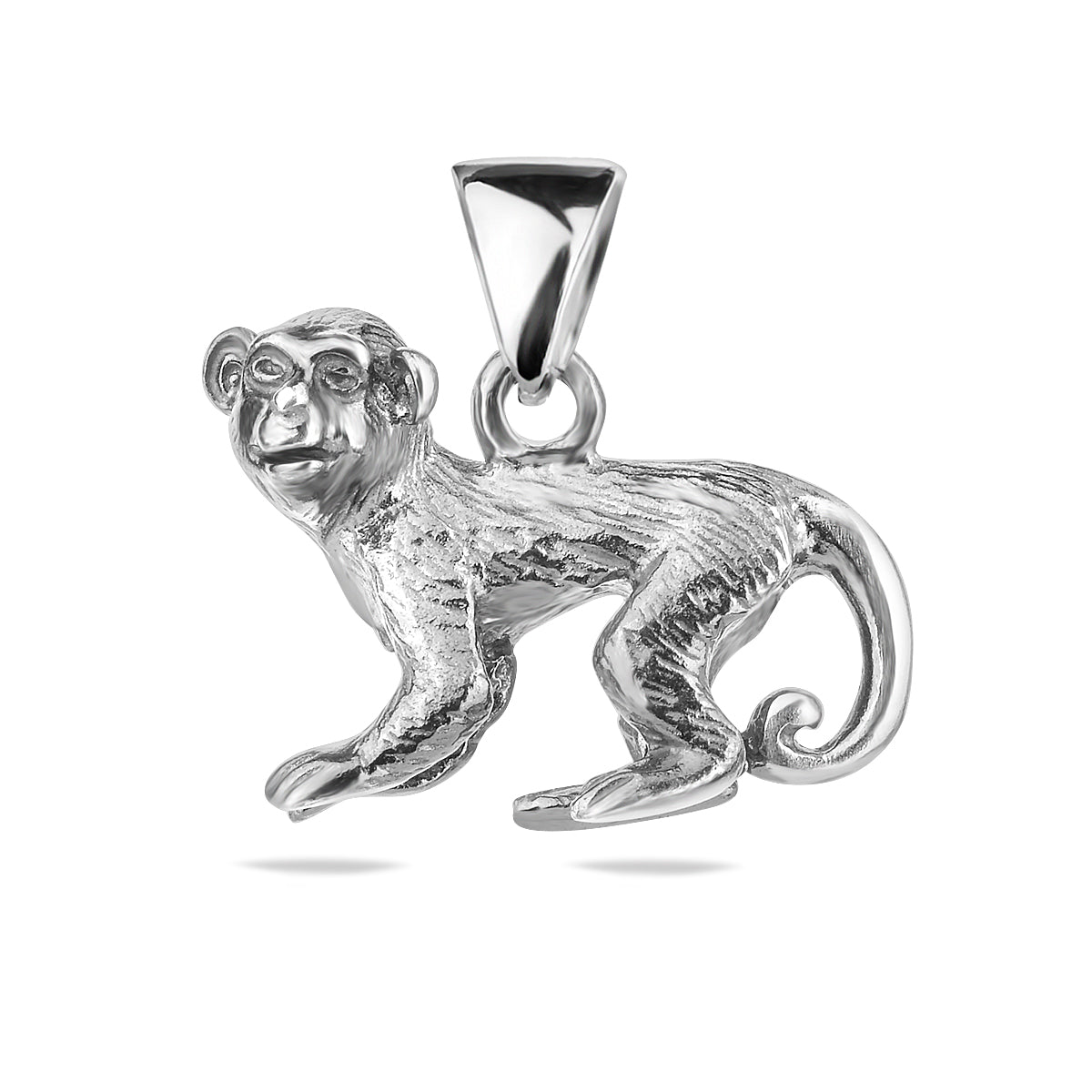 Sterling Silver 925 Monkey Pendant "Abu"