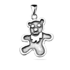 Sterling Silver 925 Bear Oxidised Pendant “Cuddle Teddy"